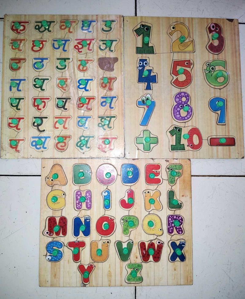 Set of 3 Alphabet Boards