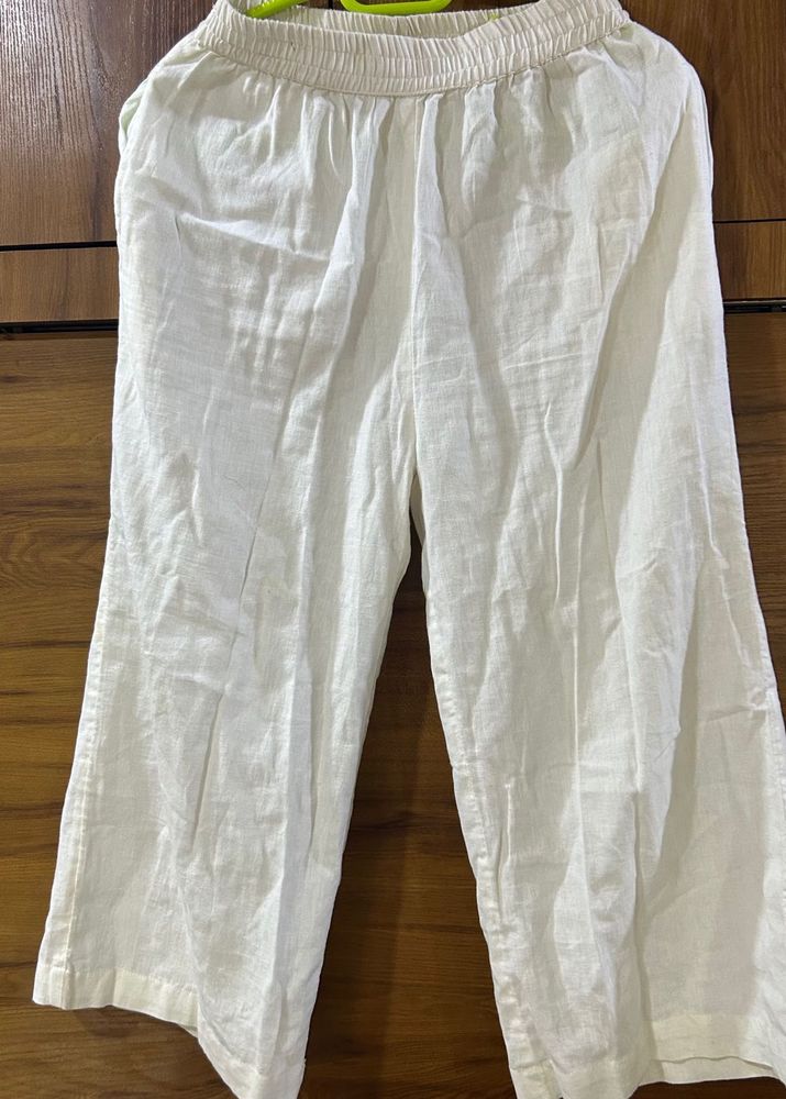 trendy linen white pants