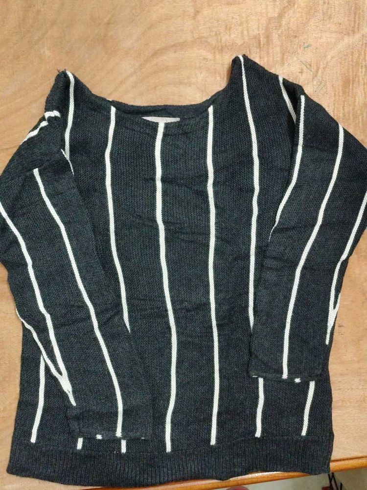 Striped Knit Sweater