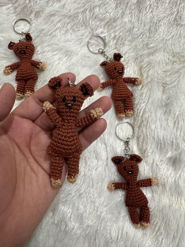mr.bean teddy bear keychain