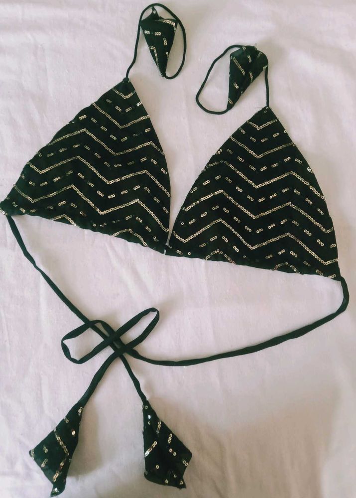 Sparkling Sequin Bikini Top