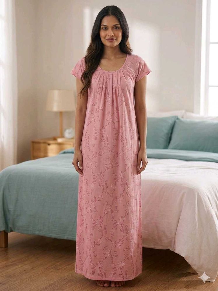 Pink Floral Nightgown