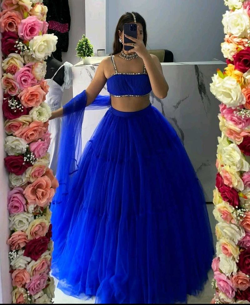Royal Blue Lehenga Choli