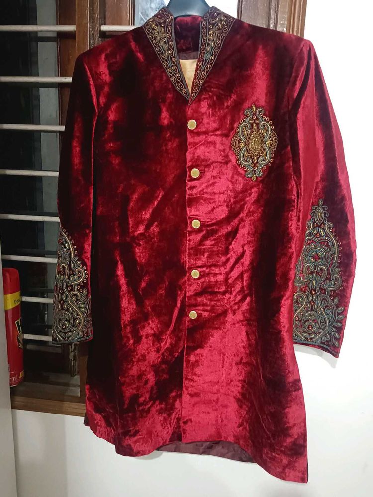 Men's Velvet Sherwani
