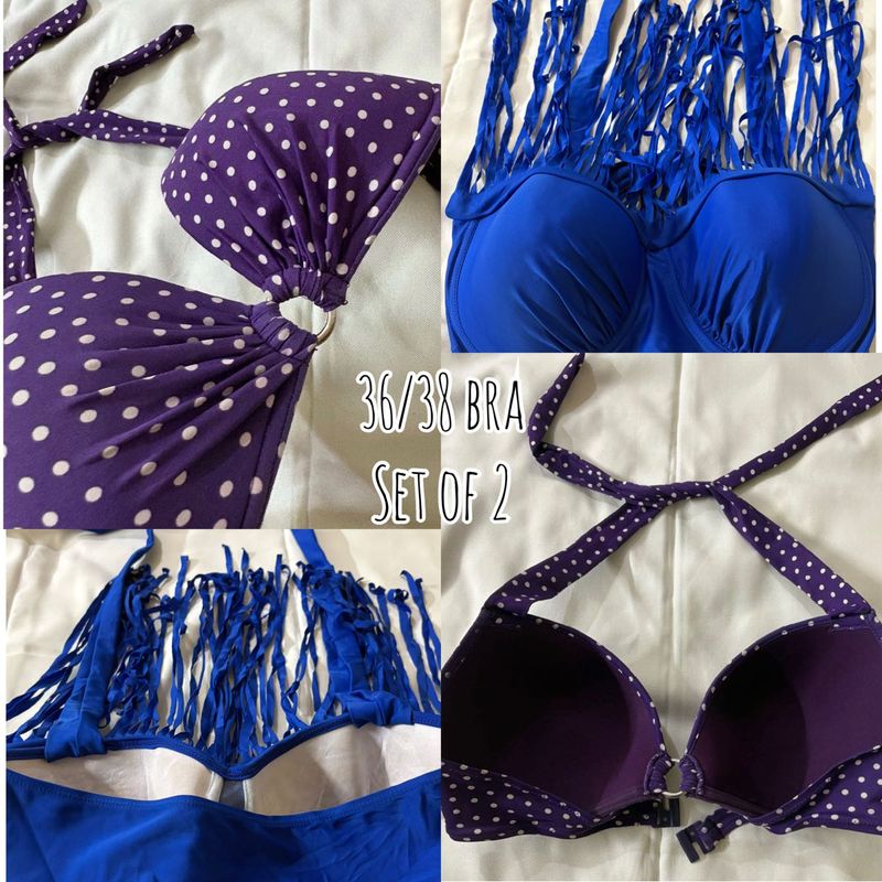 Purple polka💜xfringe top💙