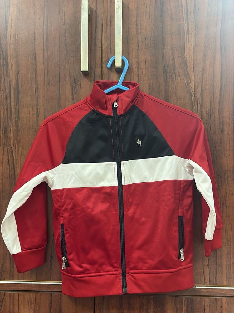 Men's Red &amp; Black Zip-Up Jacket