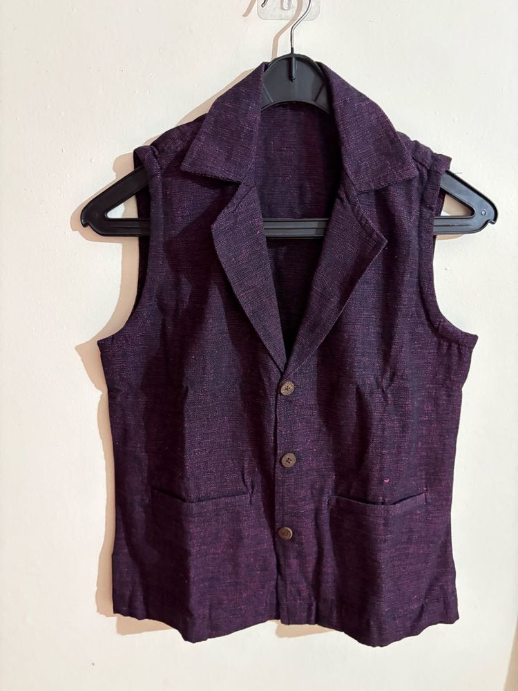 Stylish Sleeveless Blazer Vest
