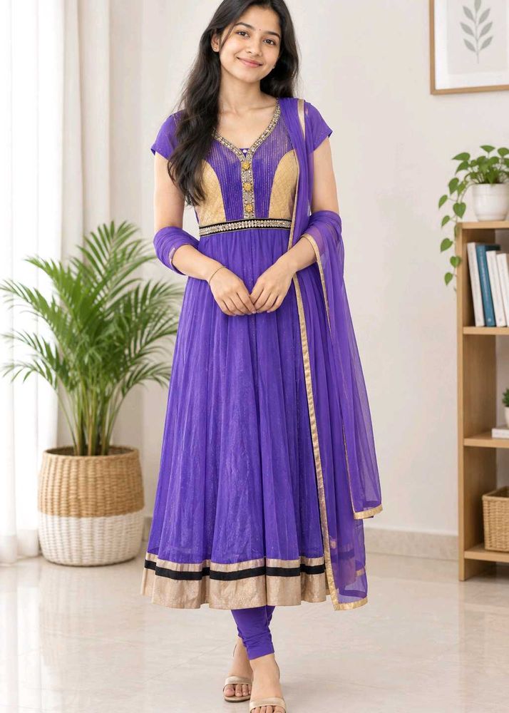 Purple kurta set