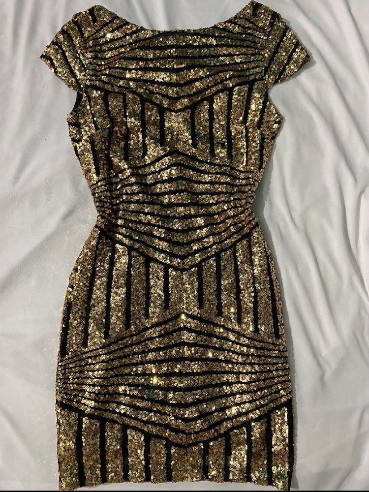 Gold Sequence Short Dress(BRAND NEW)