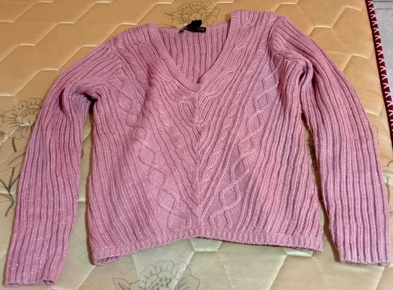 Very Stylish Pink Sweater Top..