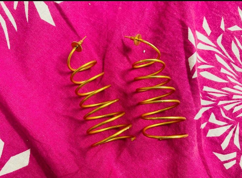 Spiral Drop Earrings