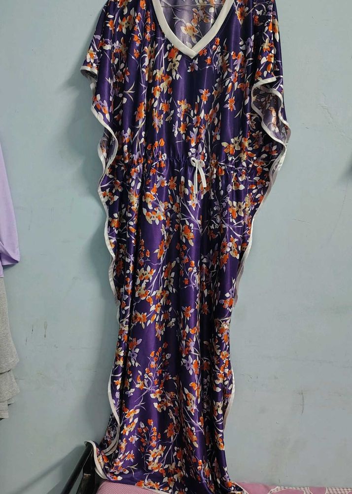 satin silk night gown nighty women