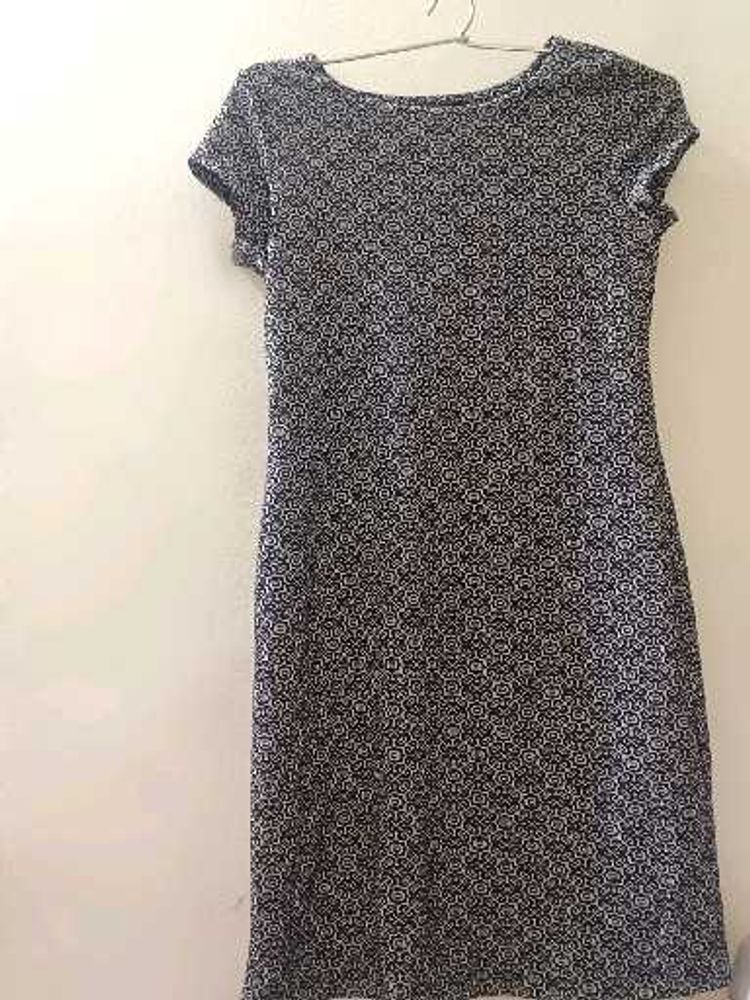 Patterned Midi Dress