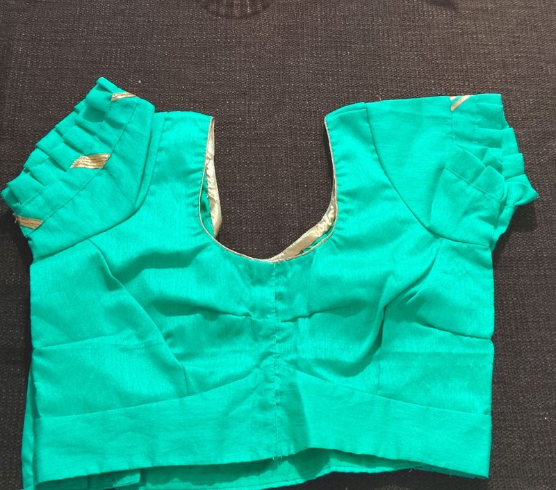 Sea Green Dupiyan Blouse
