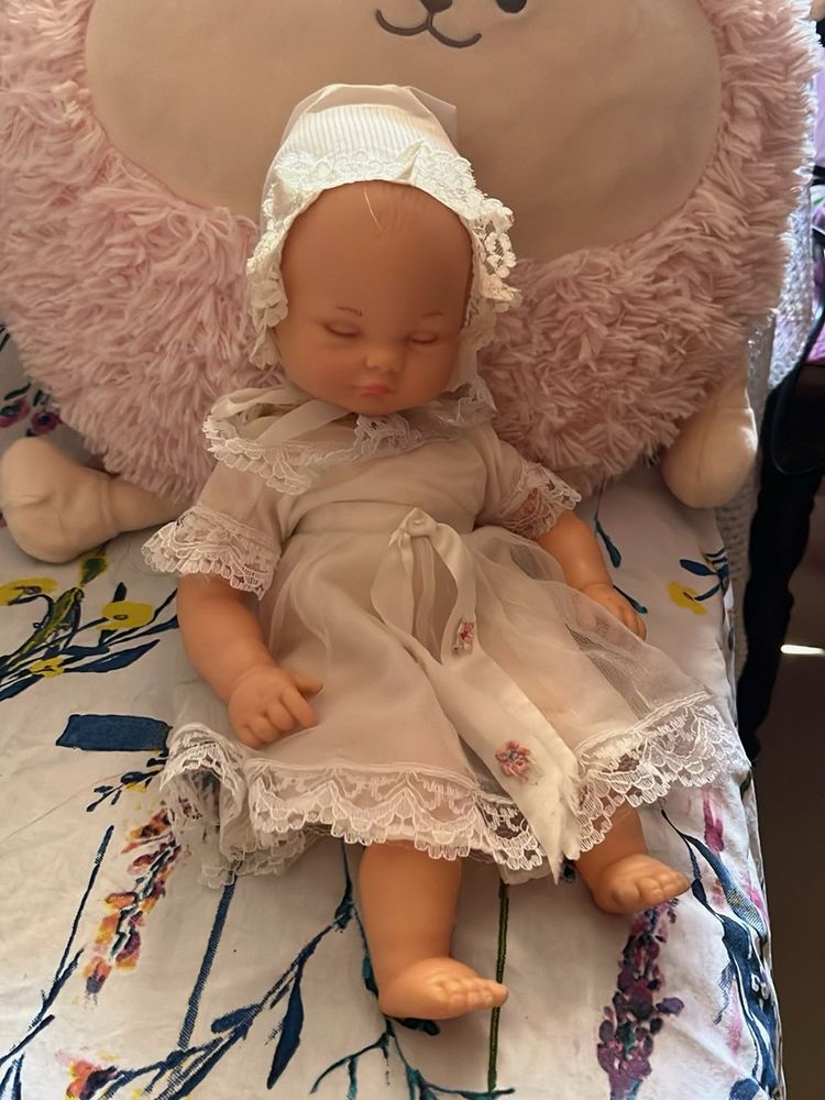 Vintage Baby Doll with Bonnet