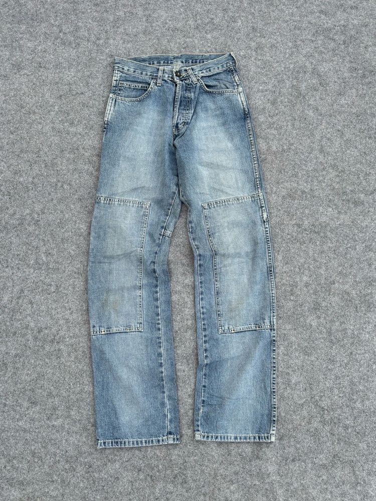 Light Wash Patchwork Denim Jeans