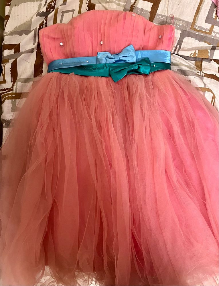 Charming Pink Tulle Party Dress