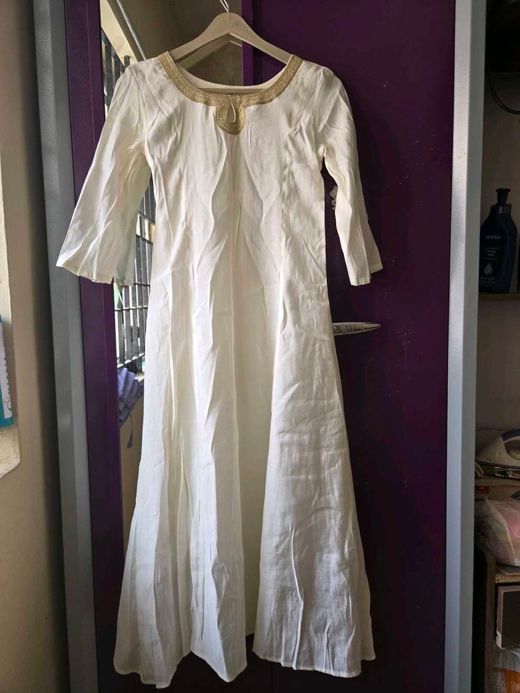 off white anarkali top