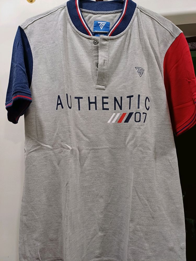 Colorblock Slim Fit Polo T- Shirt For Men