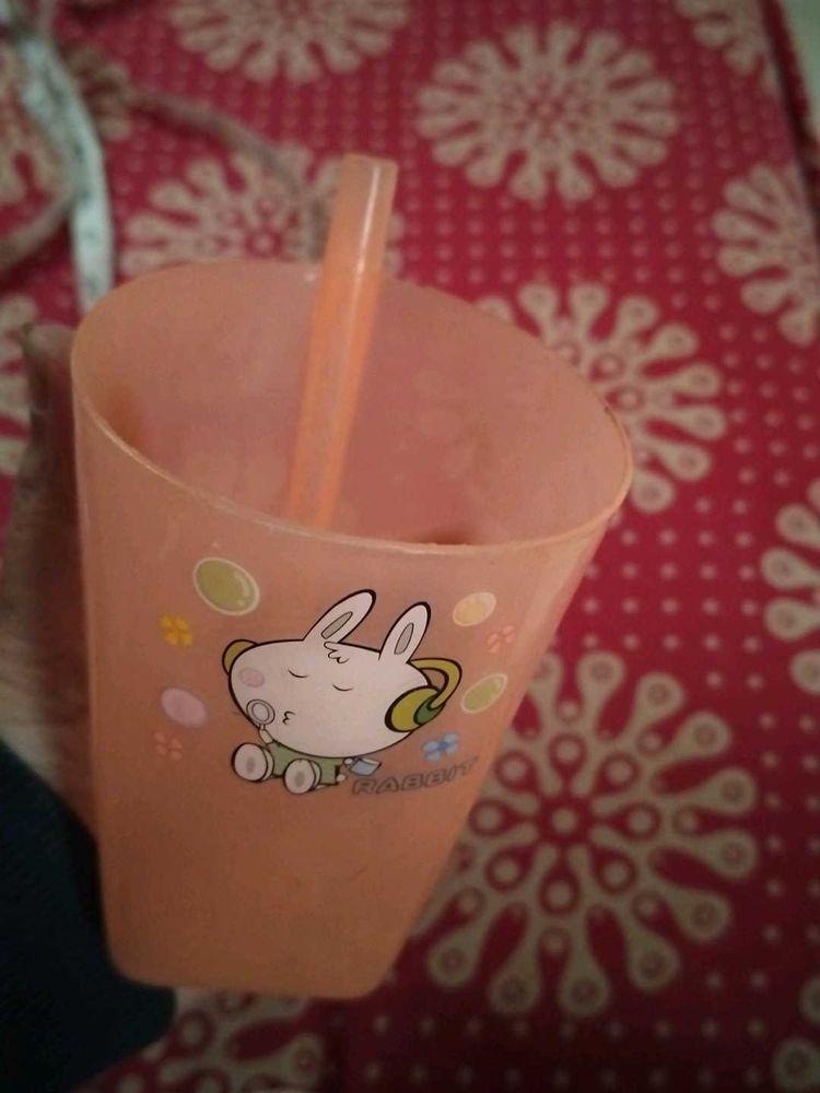 Cute Rabbit Sippy Cup/glass
