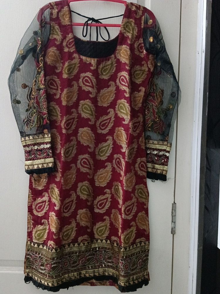 Beautiful Maroon Kurthi
