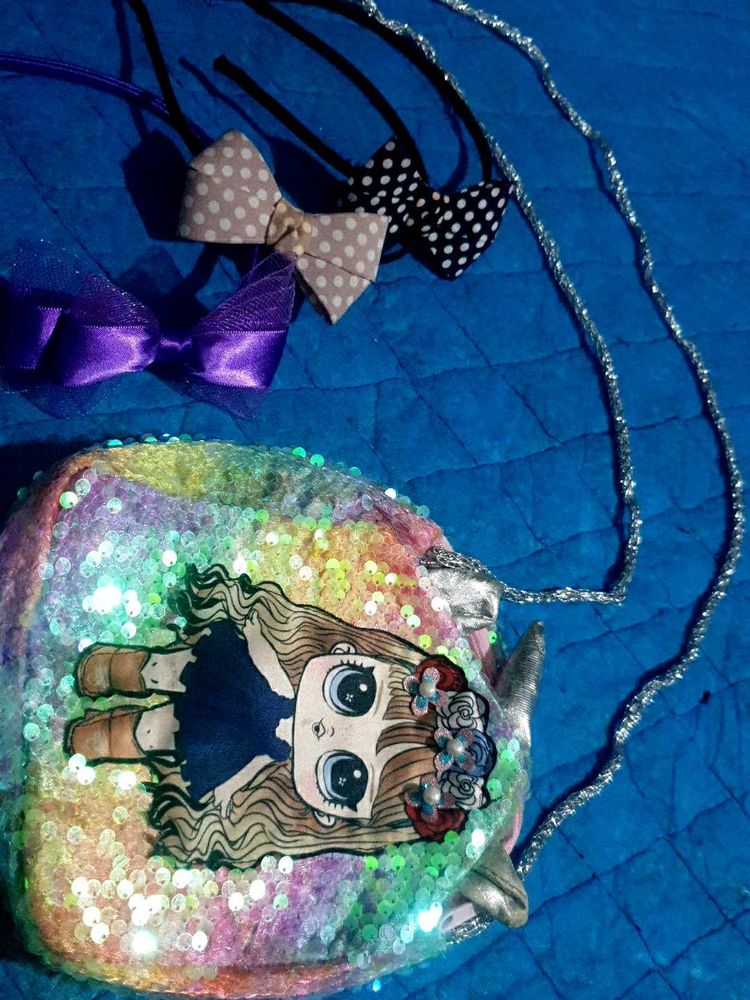 Sparkly Sequin Doll Purse only bag