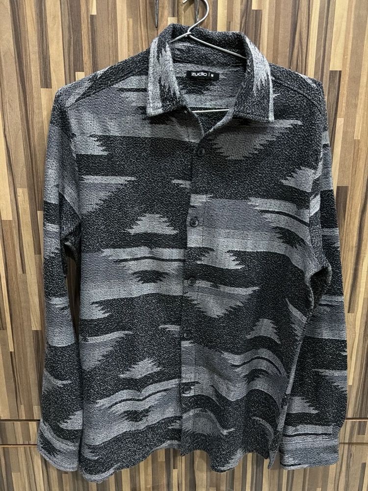 Stylish Geometric Pattern Long Sleeve Shirt