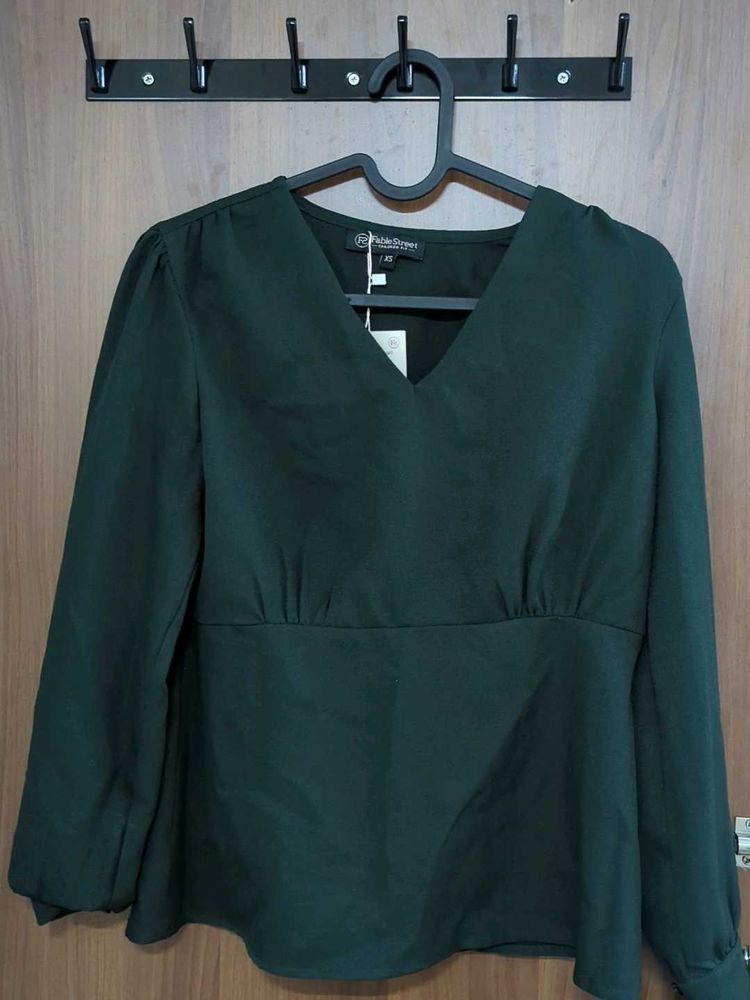 Fablestreet Bottle green Formal Top