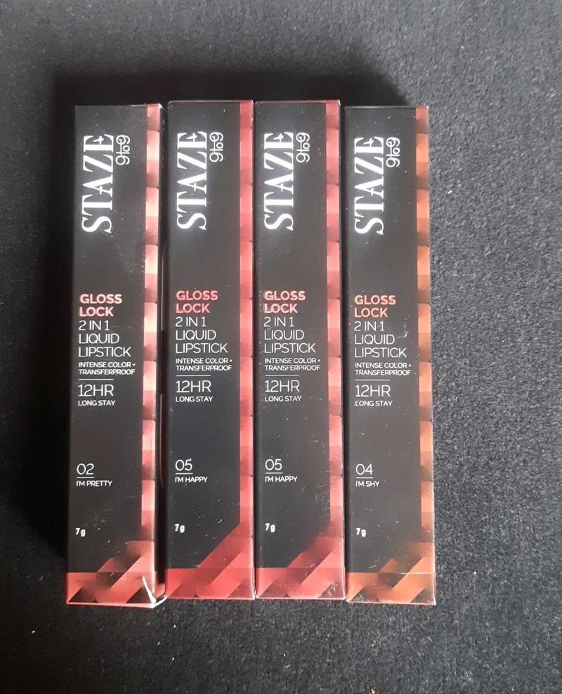 STAZE Gloss Lock 2-in-1 Liquid Lipstick