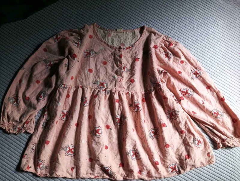 Pink Print Blouse