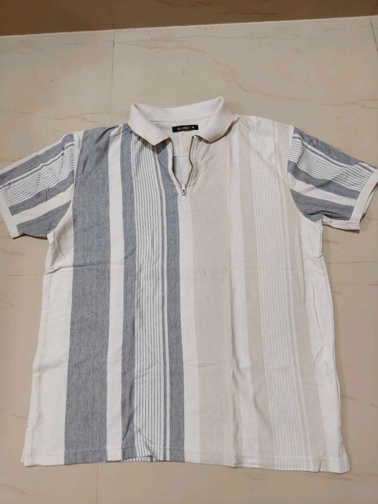 Men's Striped Polo Shirt