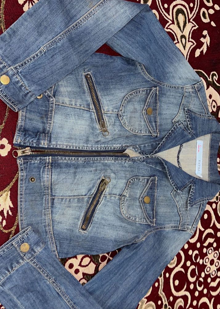 y2k Crop Denim Jacket