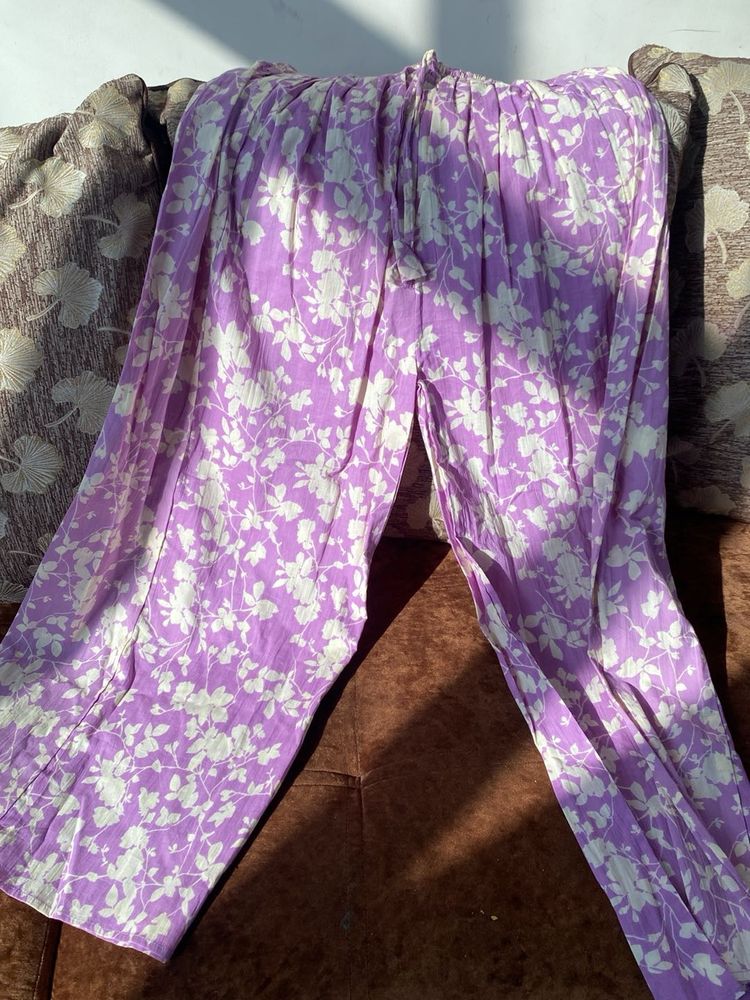Boho Floral Print Palazzos