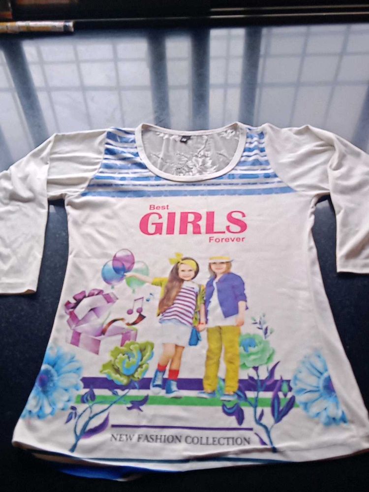 Cute Girls' Long Sleeve Top