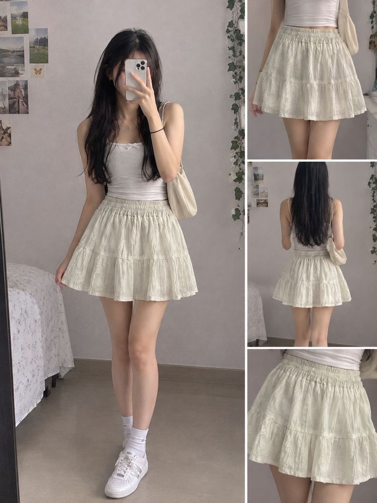 Tiered Mini Skirt - Cottagecore Aesthetic