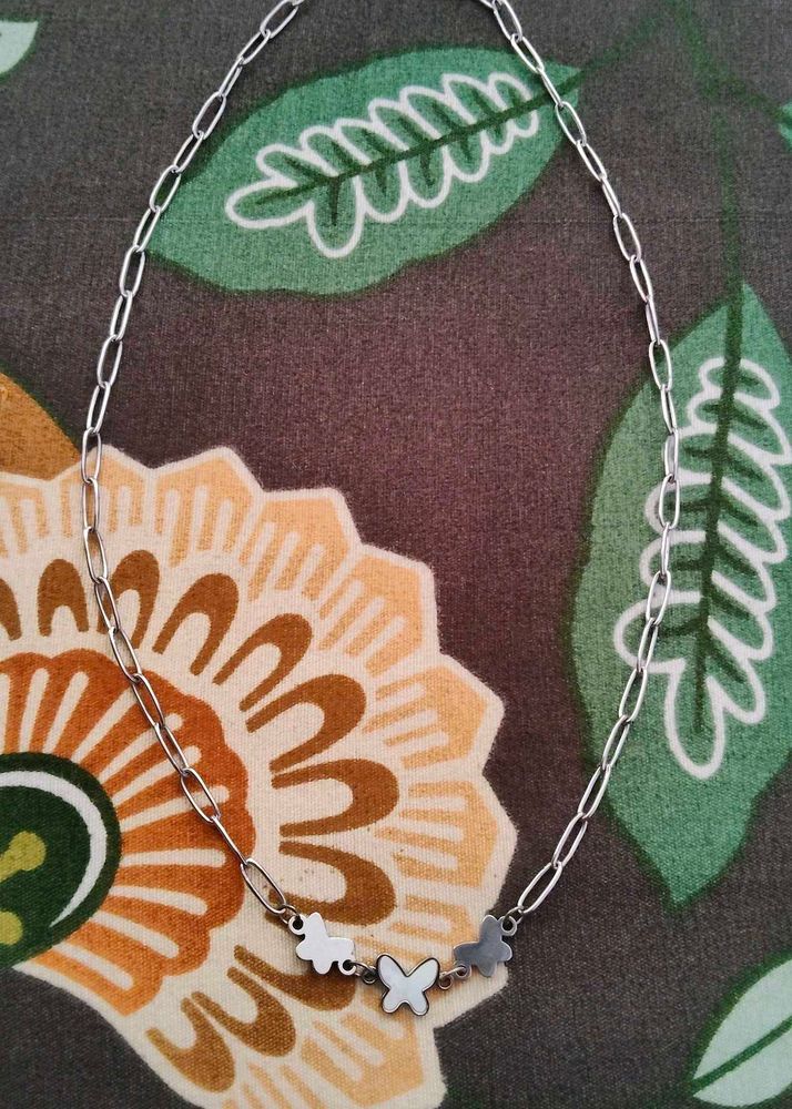 Silver Butterfly Necklace