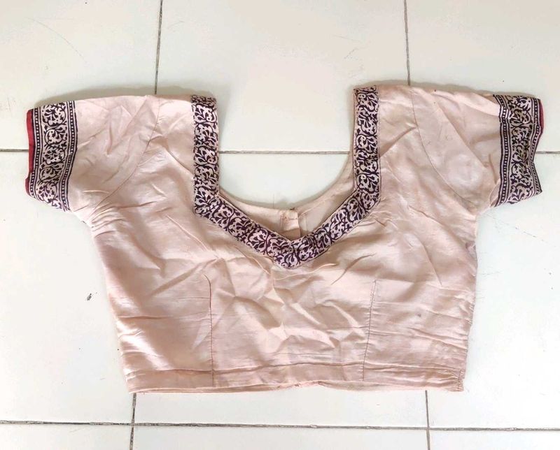 Elegant Light beige Embroidered Blouse