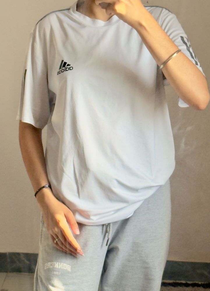 Adidas White T-Shirt