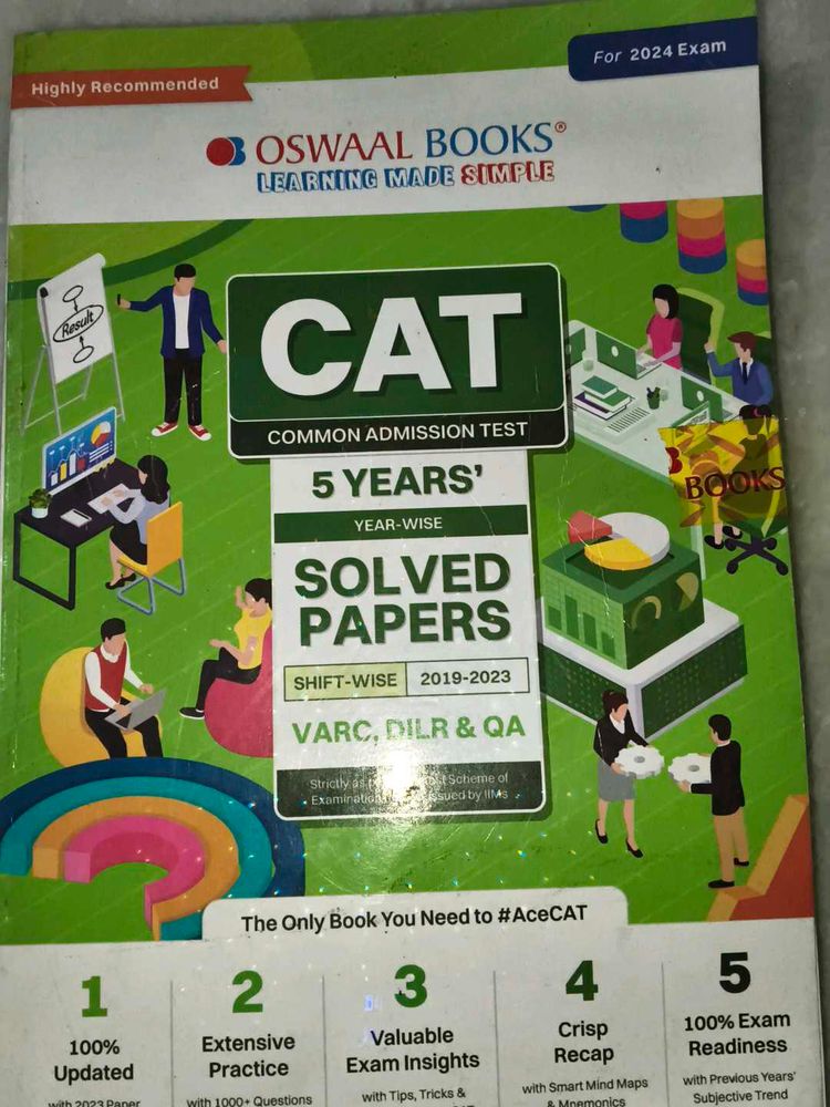 CAT Solved Papers - Oswaal Books