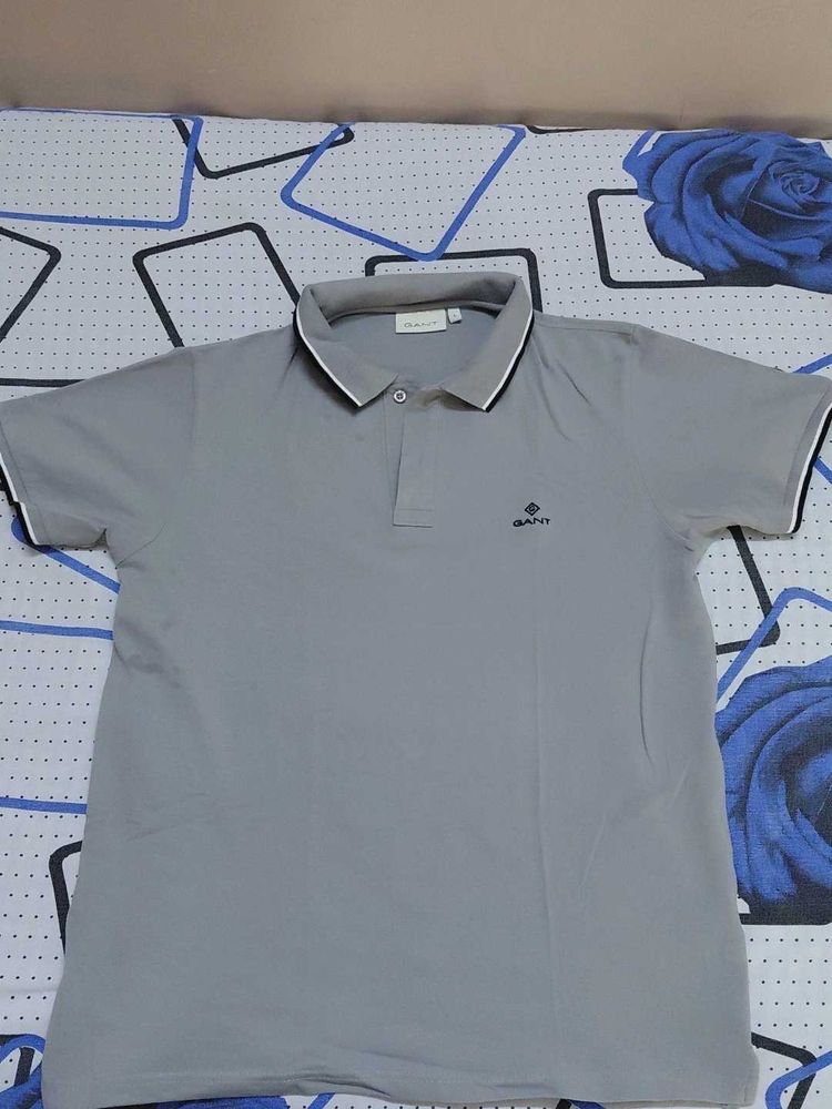 GANT Men's Grey Polo Shirt
