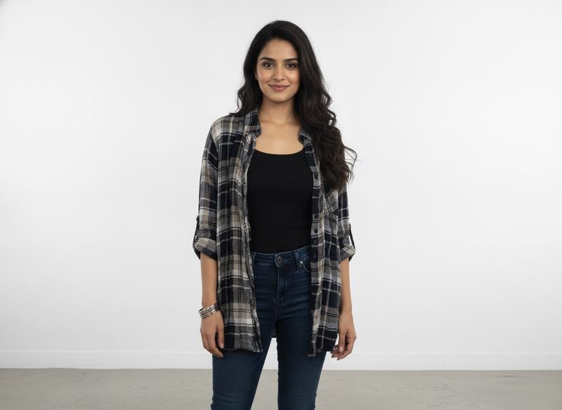 Checked Long Sleeve Shirt