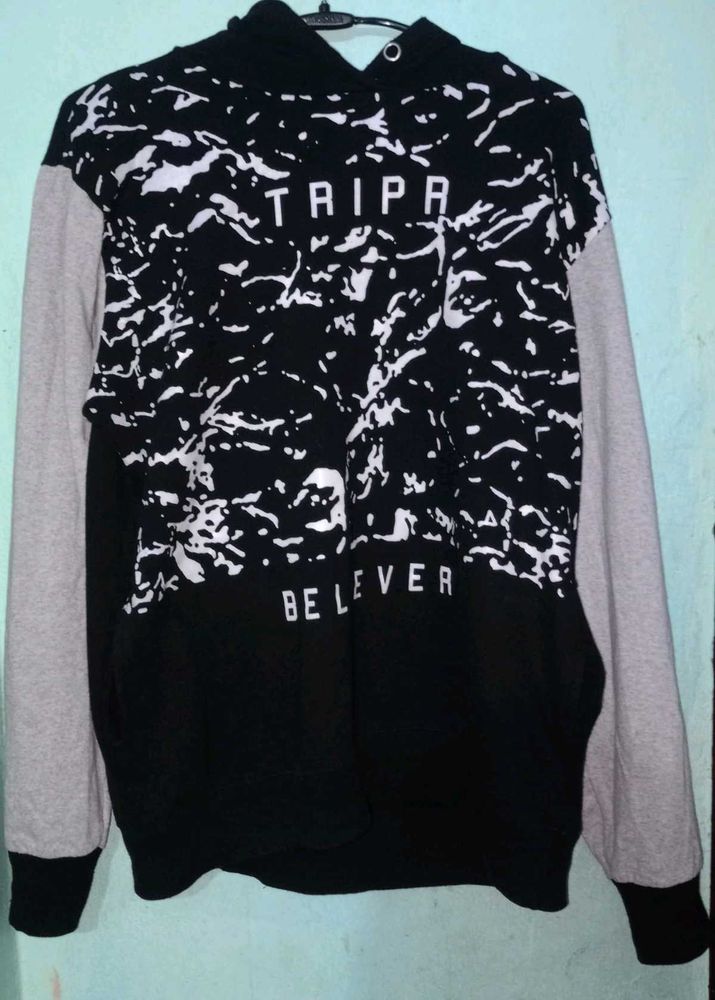 Graphic Print Oversized Hoodie