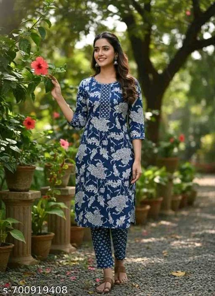 Stylish Printed Kurta Set