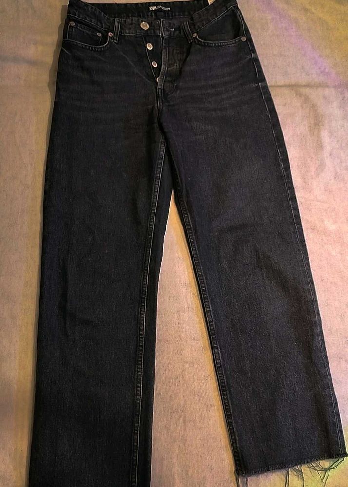 Dark Wash Wide Leg Jeans