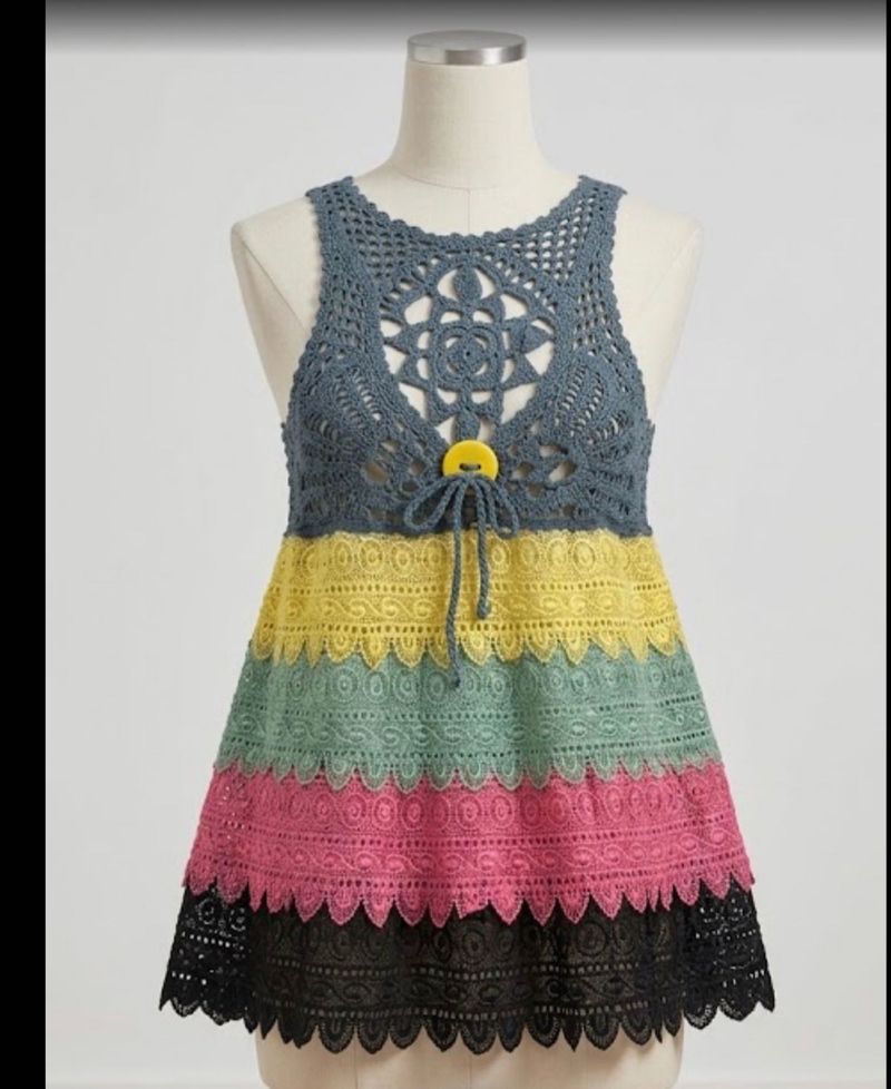 Colorful Crochet Top