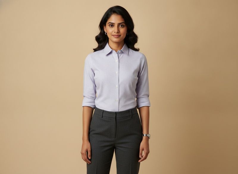 Classic Striped women formal Shirt