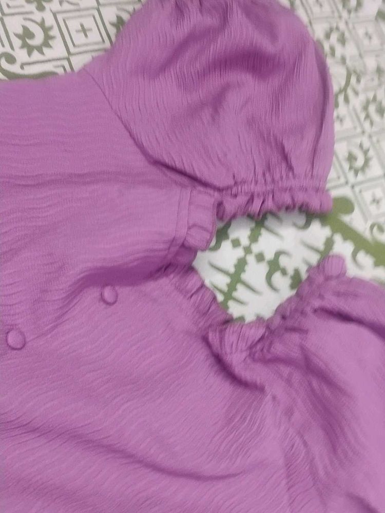 Chic Lavender Tiered Midi Dress