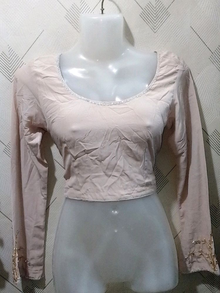Elegant Sheer Long Sleeve Top ( RESELL)