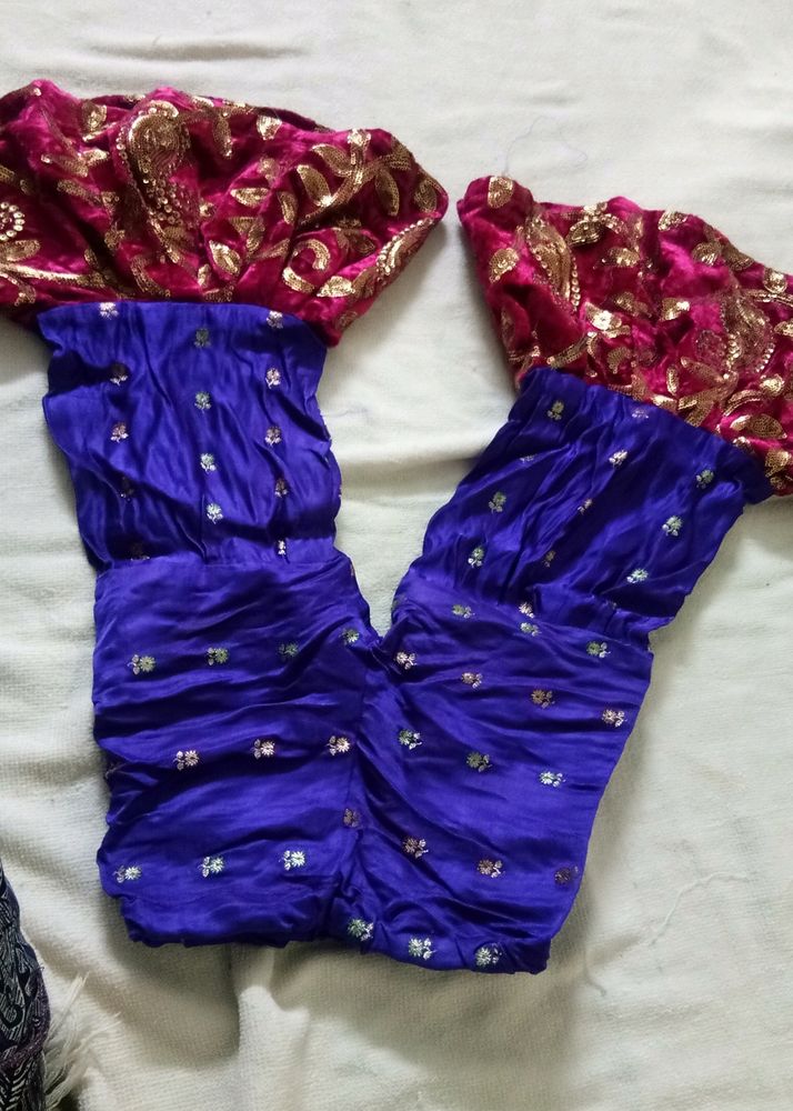Bananas Silk Pallazo Self Design