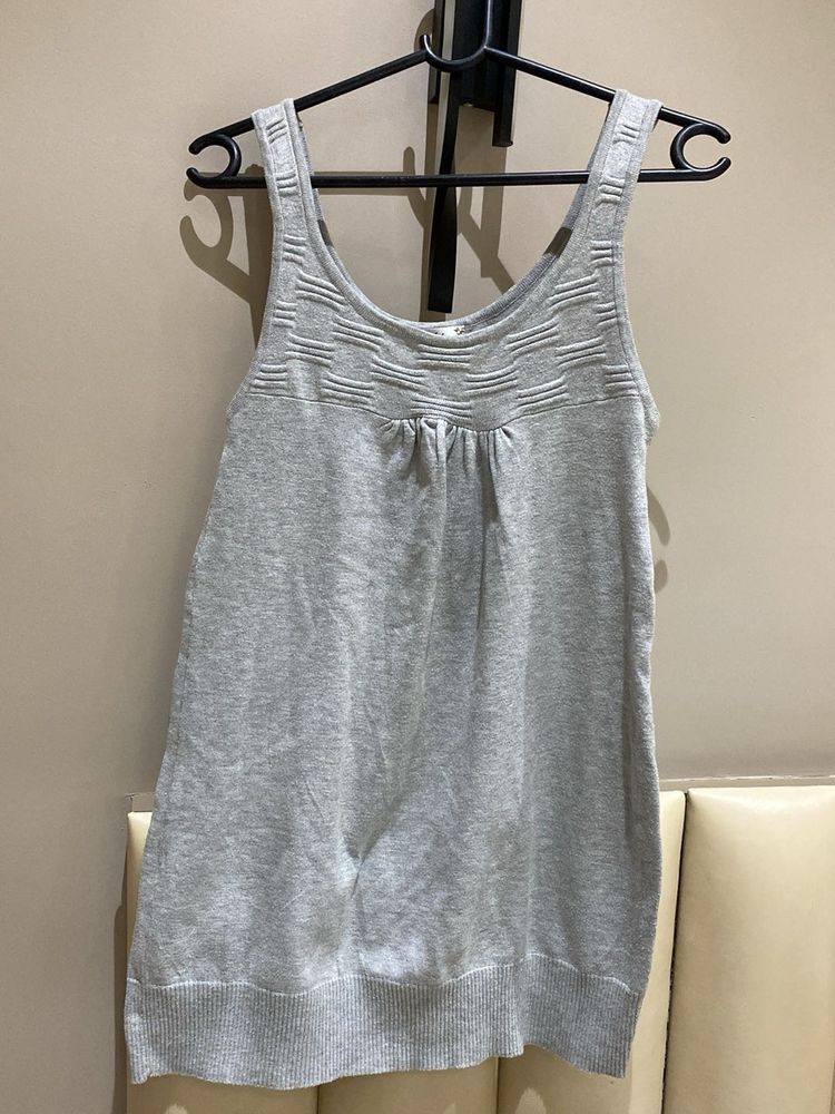 Grey Knit Tank Top